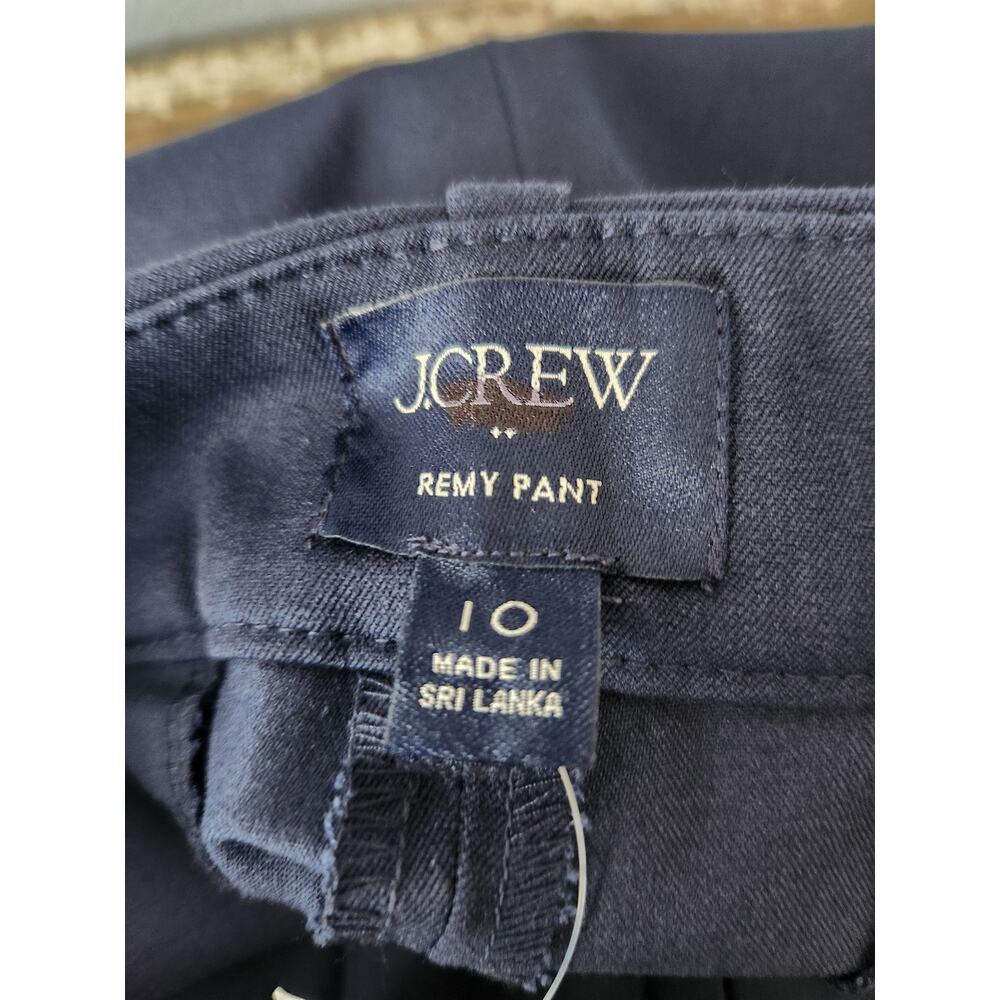 NWT J. Crew Remy Full-Length High-Rise Wide-Leg Pant Navy Blue 10 - Picture 7 of 12